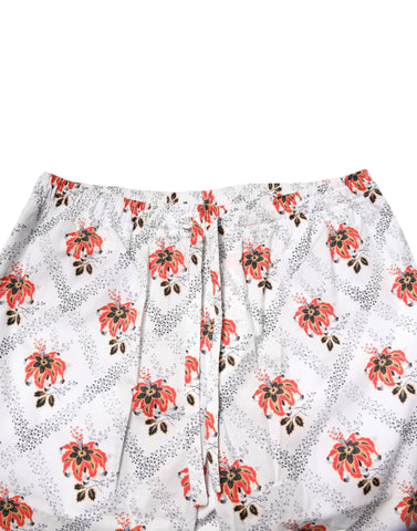 Multicolor Floral Print Cotton Pajama Set Sleepwear