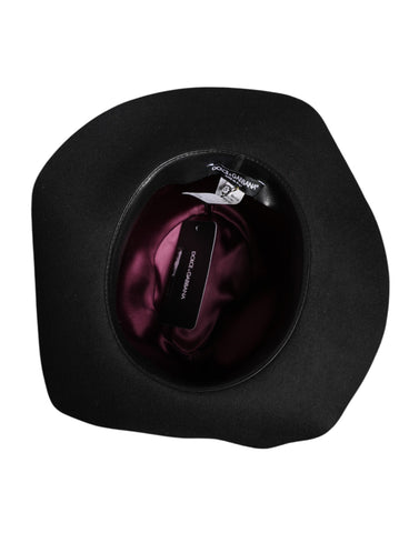 Black Wide Brim Trilby Fedora Hat