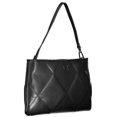 Black Polyester Women's Bag