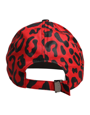 Red Cotton 6 Panels Women Baseball Cap