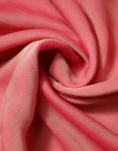 Pink Silk Rectangle Women Wrap Shawl Scarf
