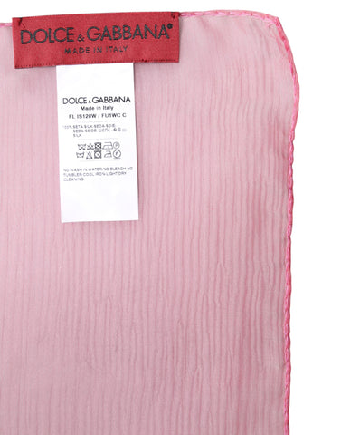 Pink Silk Rectangle Women Wrap Shawl Scarf