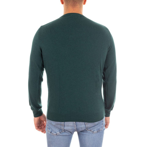 Harmont & Blaine jeans with classic fit, dark wash, and subtle branding, displayed on a hanger.