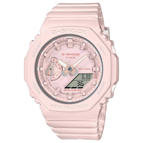 Casio GMA-S2100BA-4AER sports watch with black resin band and digital display, designed for durability and style.