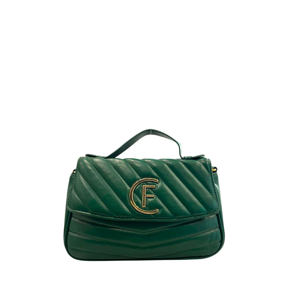 Cristinaeffe CF24FW026_VERDE handbag by Jag Couture London - New York, featuring green color, leather material, and stylish design.