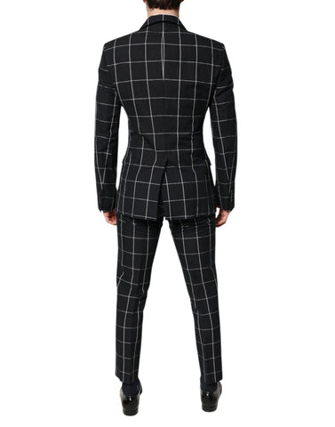 Dark Gray TAORMINA Double Breasted 2 Piece Suit