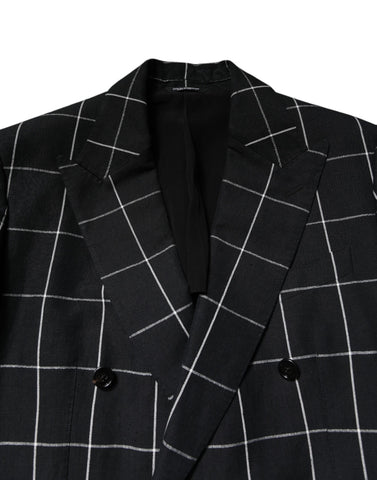 Dark Gray TAORMINA Double Breasted 2 Piece Suit