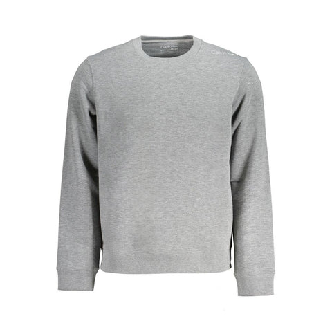 Grigio Polyester Men Sweatshirt