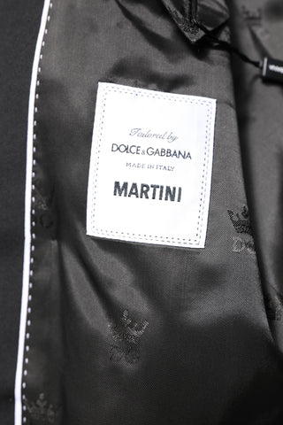 Black MARTINI Double Breasted Coat Blazer