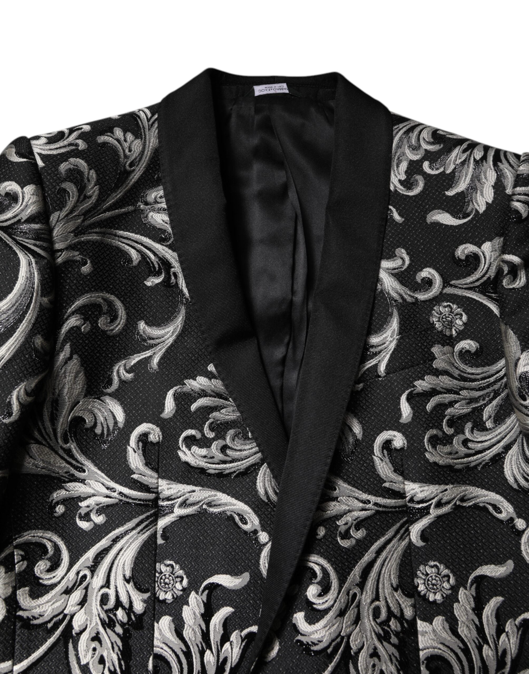 Dark Gray MARTINI Jacquard Men 3 Piece Suit