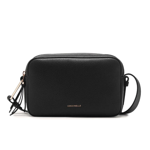 Jag Couture London-New York Coccinelle handbag with sleek leather design and subtle brand logo on the front.