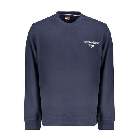 Blue Cotton Men Sweatshirt