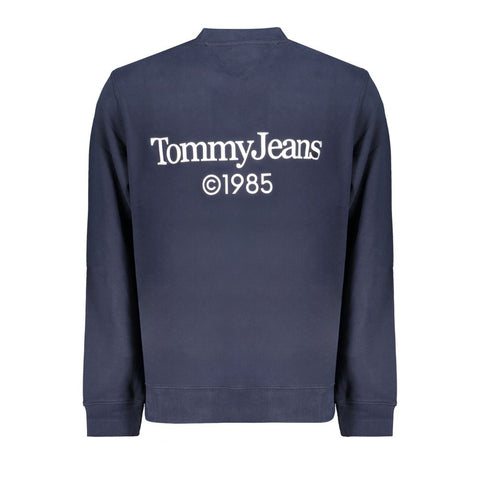 Blue Cotton Men Sweatshirt