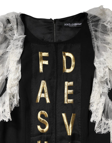 Black Fashion Devotion Embellish Mini Dress