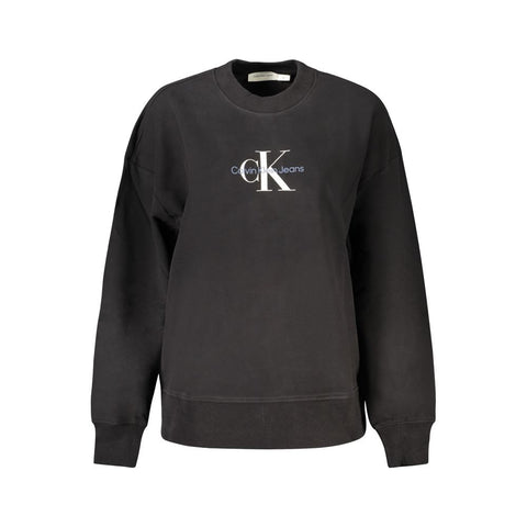 Black Cotton Women Sweater
