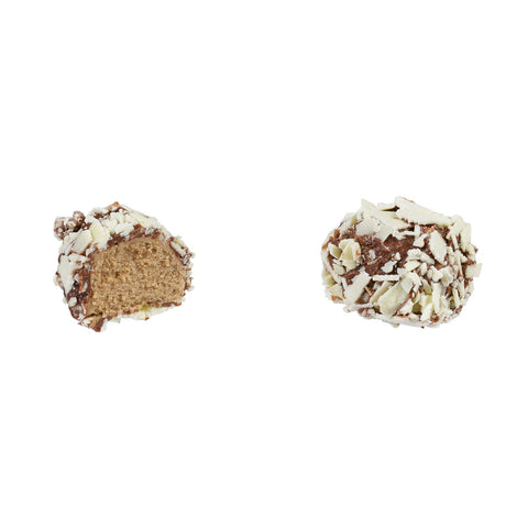 Jag Couture London New York cappuccino truffle with white flaked milk chocolate and cappuccino filling, 13g