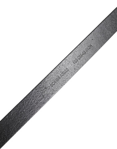 Black Classic Gold Metal Logo Buckle Belt