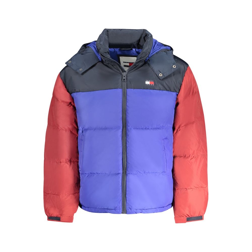 Blue Polyester Men's Jacket