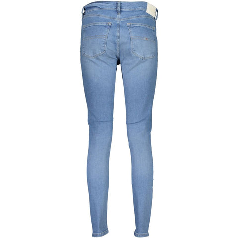 Azzurro Cotton Women's Skinny Jeans