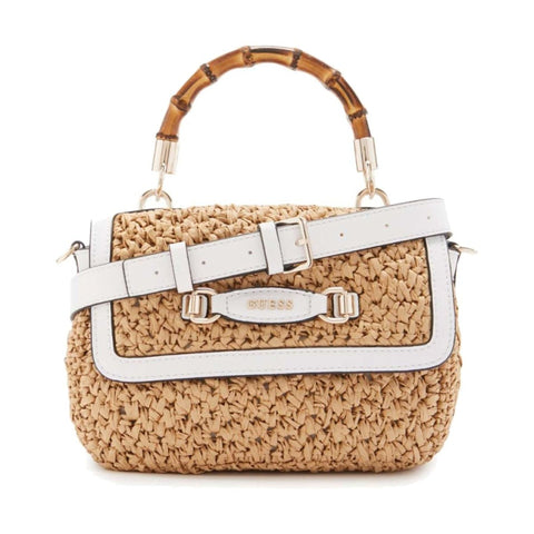 Guess handbag X073 HWWG92-32200 in black leather with gold hardware, featuring a sleek design and adjustable strap.