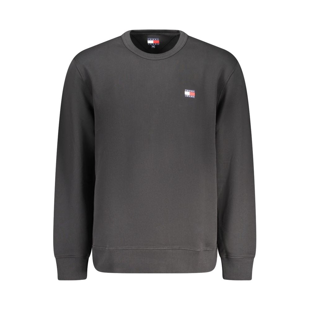Black Cotton Mens Sweatshirt