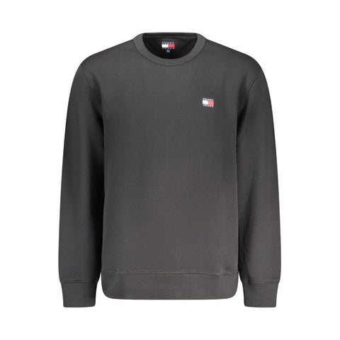 Black Cotton Mens Sweatshirt