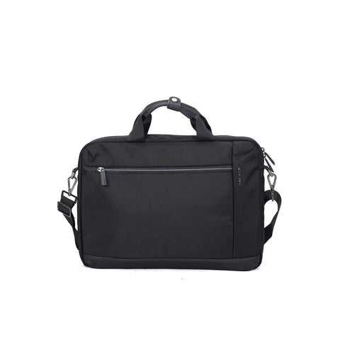 Aoking SM1052-BLACK by Jag Couture London - New York, stylish black handbag with sleek design and gold-tone hardware.