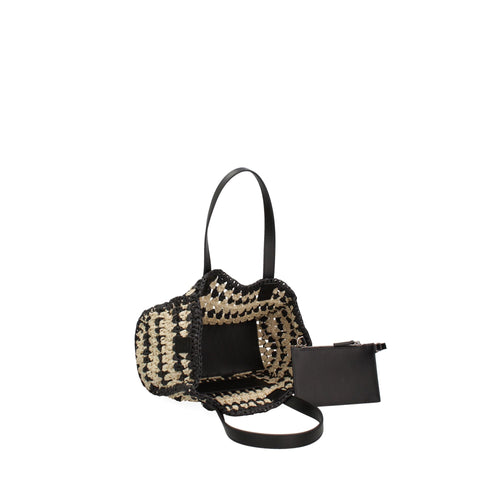 Black Viola Castellani VC220738223FBG handbag by Jag Couture London New York, featuring a sleek leather design and stylish hardware.