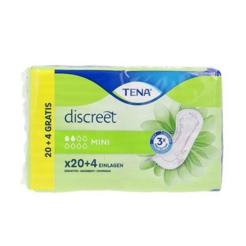 Tena Discreet Incontinence Sanitary Towel Mini