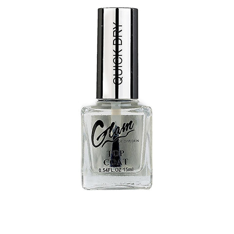 Jag Couture London - New York Glam Of Sweden Top Coat 15ml bottle, clear nail polish for a glossy finish