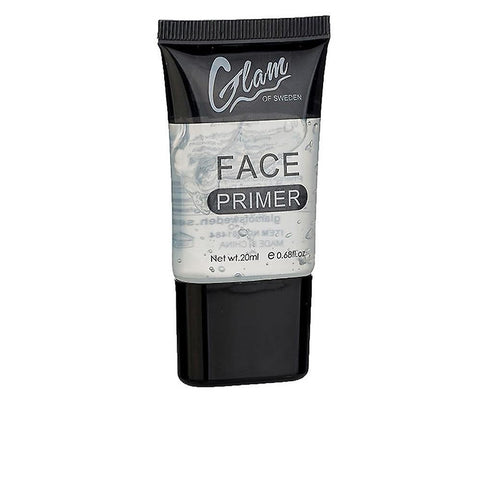 Clear Glam Of Sweden face primer in 20ml bottle, with a sleek transparent design, by Jag Couture London New York.