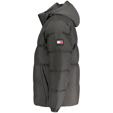 Black Polyester Men's Jacket