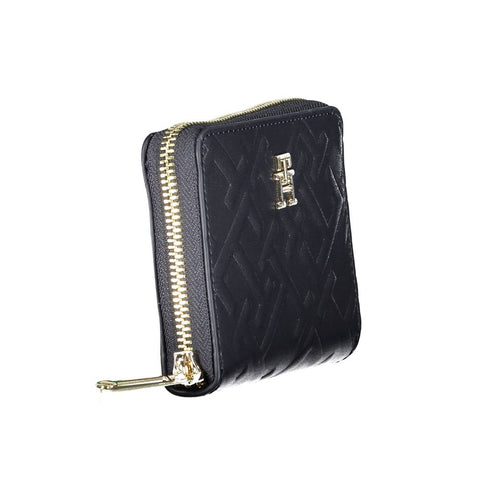 Blue Polyurethane Women Wallet