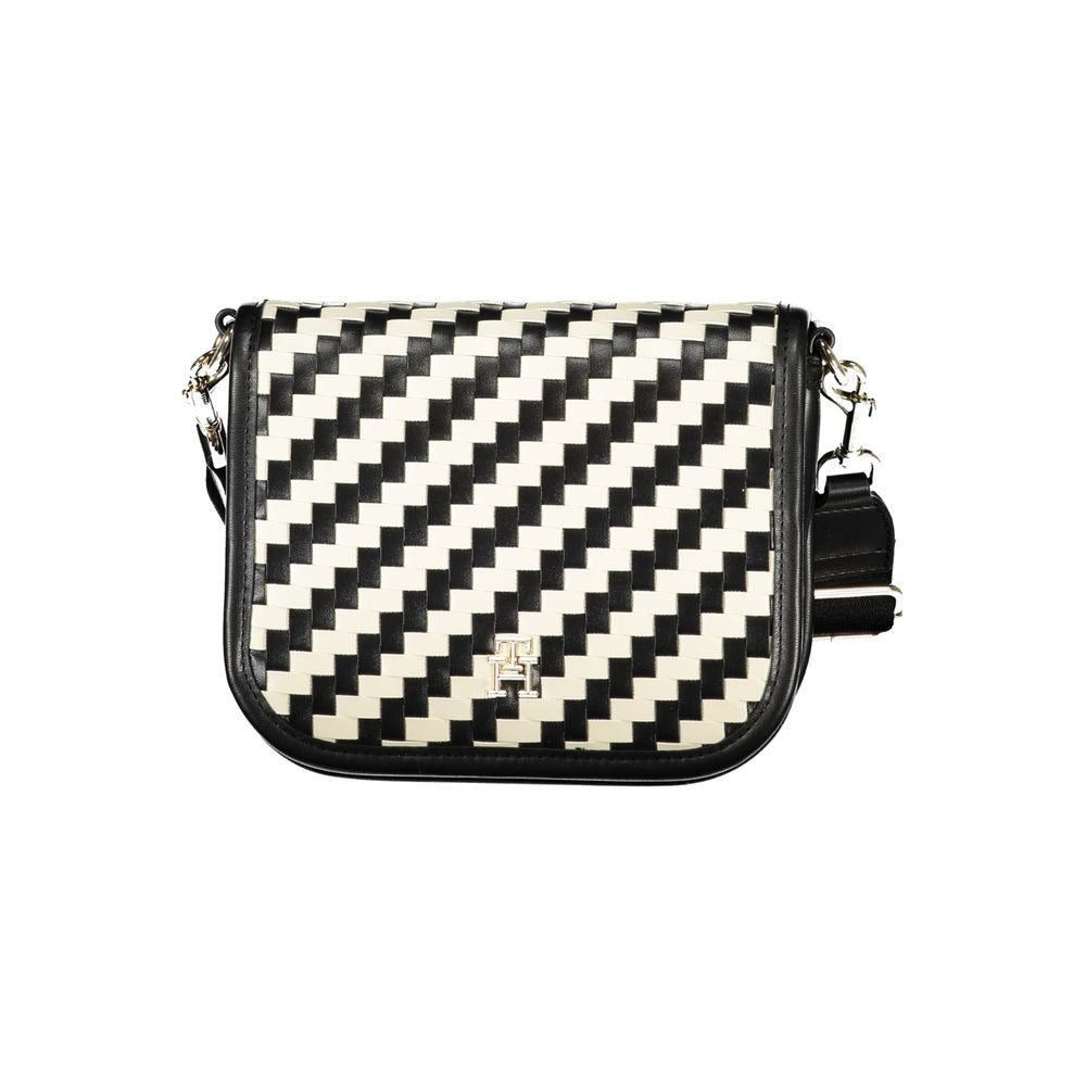 Black Polyurethane Women Handbag