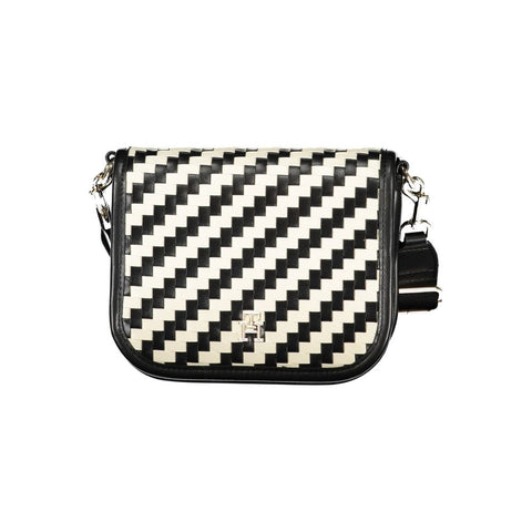 Black Polyurethane Women Handbag