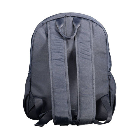 Blue Recycled Polyester Men's Backpack