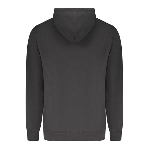 "Black Cotton Men's Hoodie"