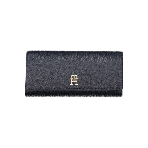 Blue Polyurethane Women Wallet