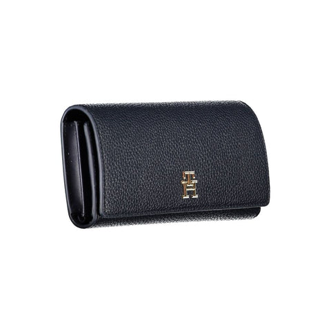 Blue Polyurethane Women Wallet