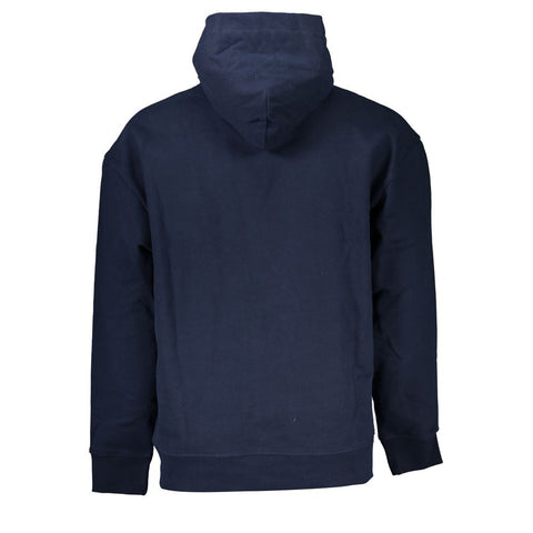 Blue Cotton Men's Hoodie