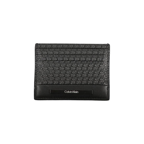 Black Polyurethane Men Wallet