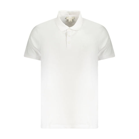 White Cotton Men Polo