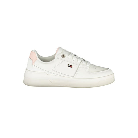 White Leather Women Sneaker