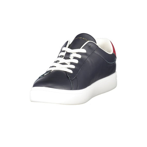 Blue Polyurethane Women Sneaker