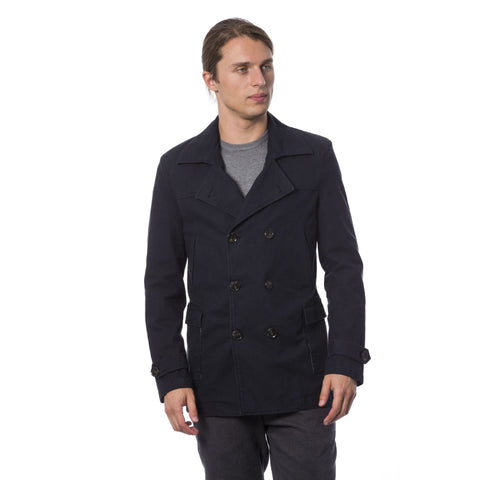 Jag Couture London New York Verri GFS01002T0023_V79BLU clothing with blue fabric and detailed design, displayed on a hanger.