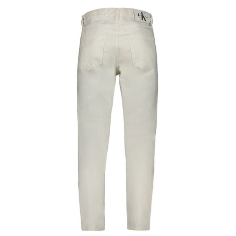 White Cotton Men Jeans