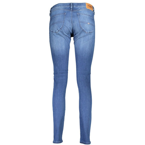 Blue Cotton Women Jeans