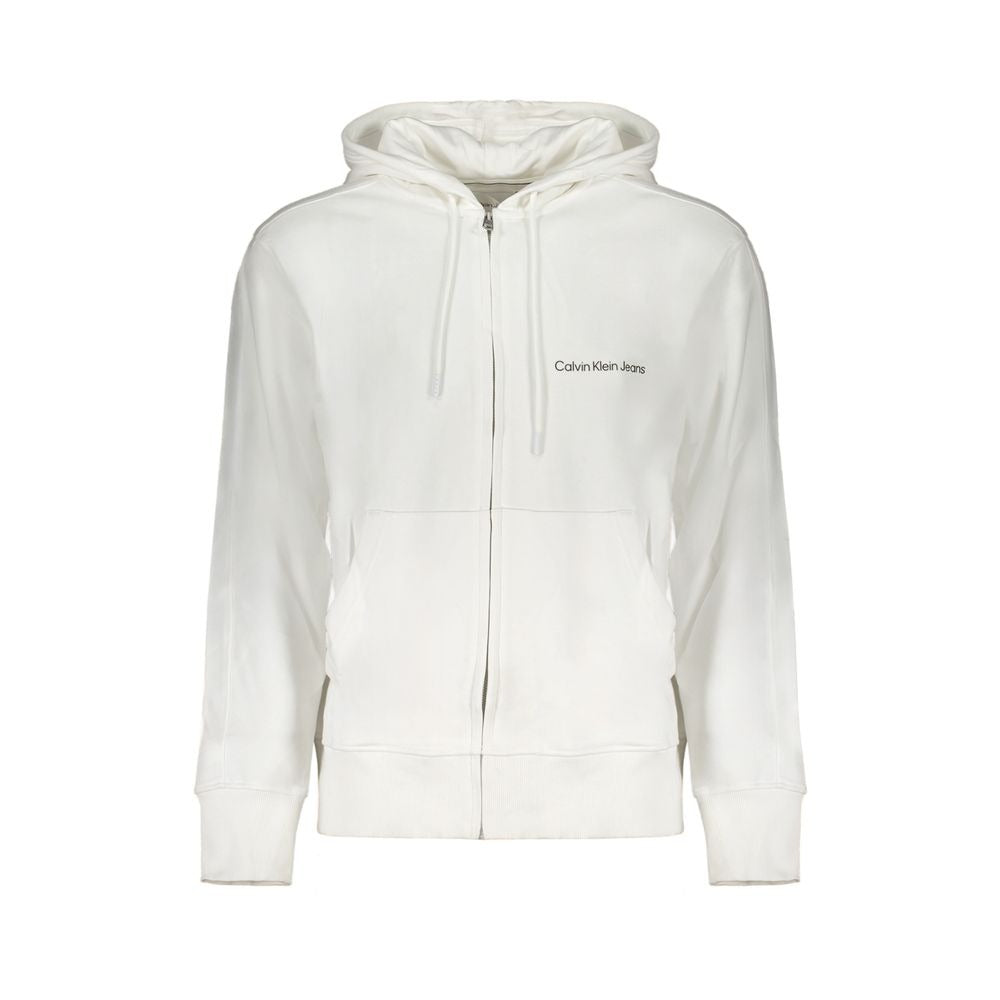 White Cotton Men's Sweatshirt