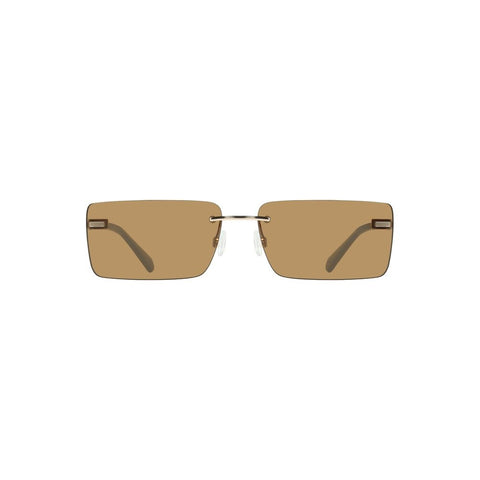 Beige Metal Women Sunglasses