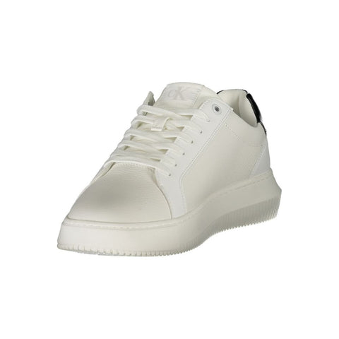 Bianco Polyurethane Men Sneaker